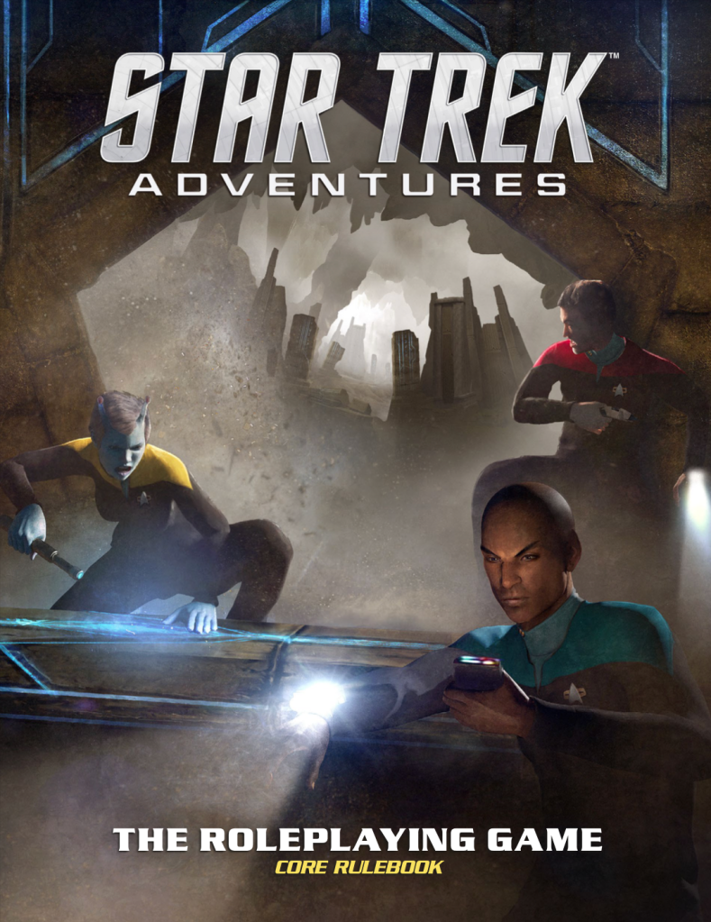 The cover of Star Trek Adventures.
